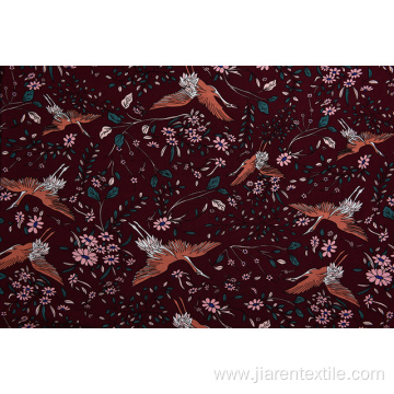 Wholesale Crane Pattern Printed Fabrics